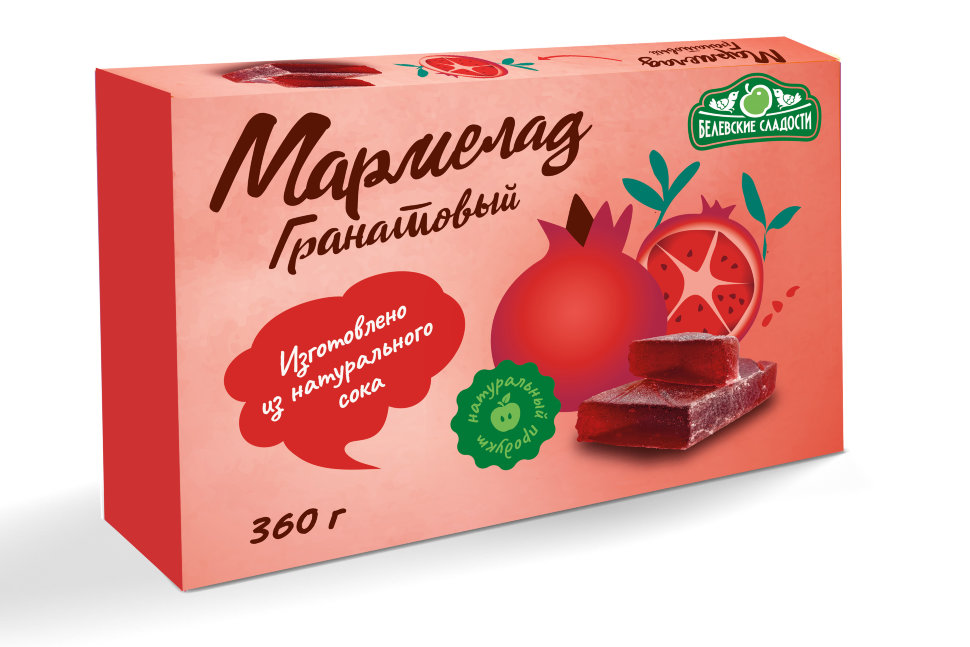  Мармелад  "Гранатовый" белевский 360г  в Клинцах