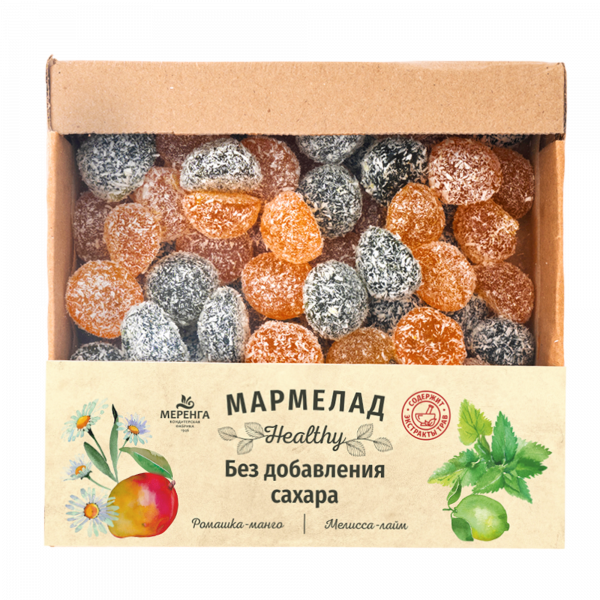 №1 Меренга Мармелад в кокосовой обсыпке Ромашка+Мелисса , 800г     в Клинцах