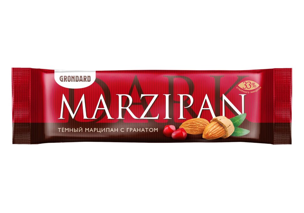  TM Grondard     (10973) Батончики глазированные Марципановые ГРАНАТ, (24шт по 50г)       в Клинцах